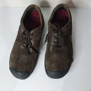 Clarks Men's Dark Brown Leather Sneakers
